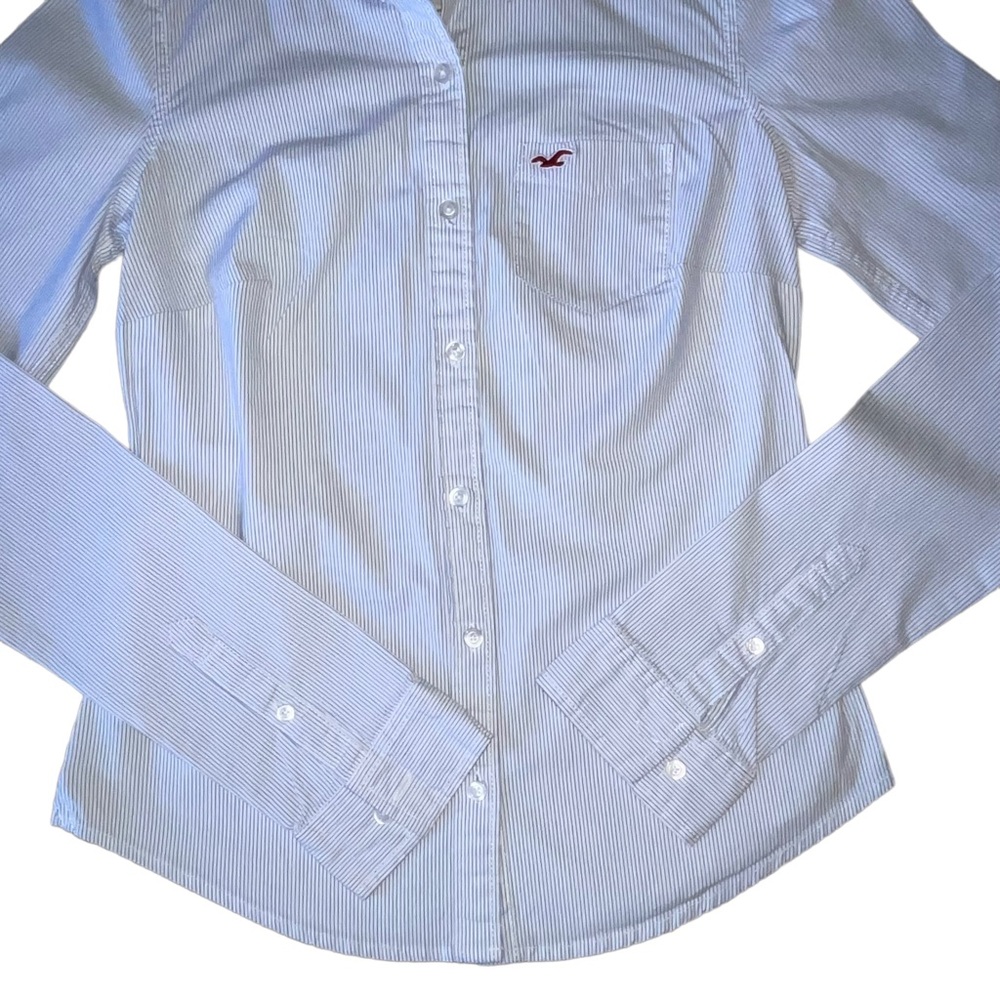 Hollister Stretch Oxford Shirt - Picture 4 of 14